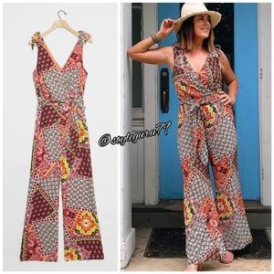 NWT, Anthropologie, Harlyn Mairi Tie Shoulder Belted Jumpsuit